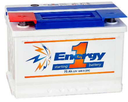 Аккумулятор автомобильный  ENERGY ONE 75Ah 600А пп